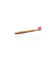 Tandenborstel bamboe adult roze brush soft - thumbnail