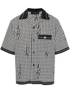 AMIRI chemise à motif pied-de-poule - Noir
