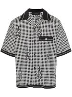 AMIRI chemise à motif pied-de-poule - Noir