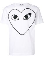 Comme Des Garçons Play t-shirt à logo imprimé - Blanc