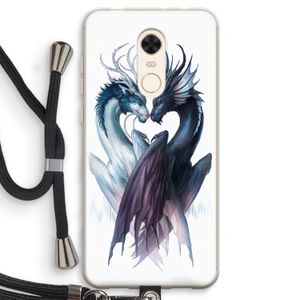 Yin Yang Dragons: Xiaomi Redmi 5 Transparant Hoesje met koord