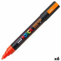 Markeerstiften POSCA PC-5M Kogelpunt Fluoride Oranje (6 Stuks) - thumbnail