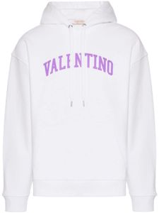 Valentino Garavani hoodie à logo imprimé - Blanc