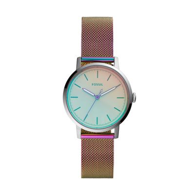 Horlogeband Fossil ES4466 Staal Paars 16mm