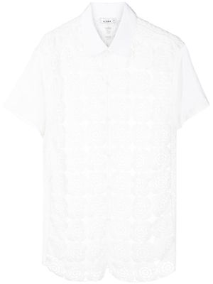 Amir Slama chemise à manches courtes - Blanc