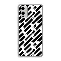 Zwarte vegen: OnePlus 9 Transparant Hoesje