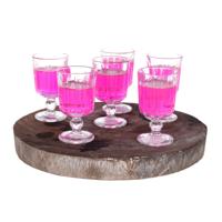 Alessandro Shotglaasjes Milan - 12x stuks - glas - 60 ml - borrelglazen - likeurglazen