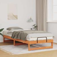 Bedframe met Draaghandvatten Bruin 100 x 220 cm