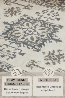 Hanse Home - Terrain Designer Shortpile Rug Flöde Cream Grey - 200x280 cm