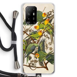 Carolinaparkiet: Oppo A94 5G Transparant Hoesje met koord