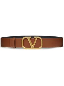 Valentino Garavani ceinture VLogo Signature en cuir - Marron