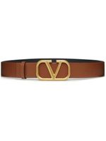 Valentino Garavani ceinture VLogo Signature en cuir - Marron - thumbnail