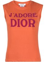 Christian Dior Pre-Owned débardeur à slogan imprimé (2002) - Orange - thumbnail