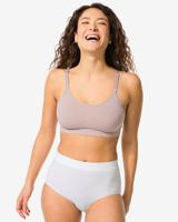 HEMA Dames tailleslip naadloos micro wit (wit)
