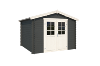 Blokhut Norah 275x275 Carbon Grey-Wit - Outdoor life