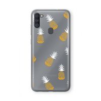 Ananasjes: Samsung Galaxy A11 Transparant Hoesje