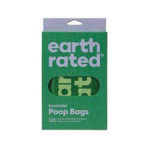 Earth Rated PoopBags met Handvatten - Lavendel - 120 stuks