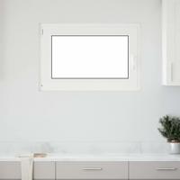 Kelderraam "RISOR" 90x50 cm draai-kiep DIN links wit