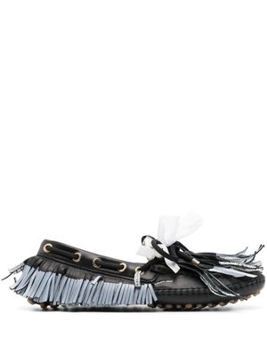 13 09 SR mocassins Puli en cuir à bords francs - Noir