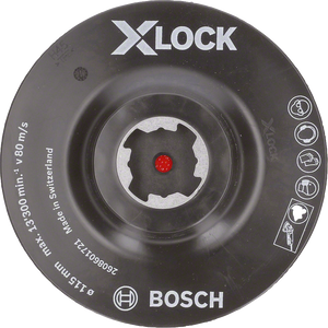 Bosch Accessoires X-LOCK Steunschijf 115 mm Haak-en-lus klithechting - 1 stuk(s) - 2608601721