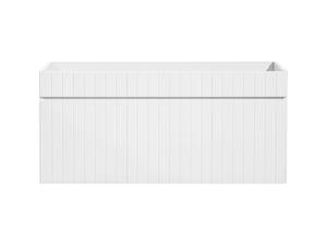 Comad Iconic White FSC onderkast met ribbelfront 100cm wit mat