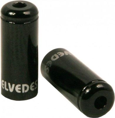 Pot Kabelhoedjes Elvedes Zwart 4,2mm | Aluminium | 50 stuks