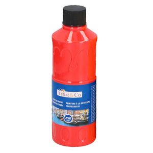 1x Acrylverf / temperaverf fles rood 250 ml   -
