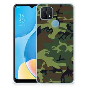 OPPO A15 TPU bumper Army Dark