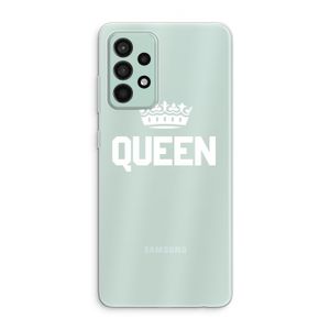 Queen zwart: Samsung Galaxy A52s 5G Transparant Hoesje