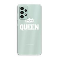 Queen zwart: Samsung Galaxy A52s 5G Transparant Hoesje