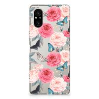 Sony Xperia 5 V TPU Case Butterfly Roses - thumbnail