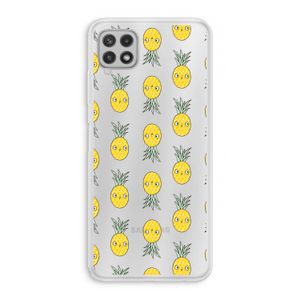 Ananas: Samsung Galaxy A22 4G Transparant Hoesje