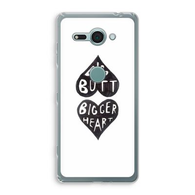 Big butt bigger heart: Sony Xperia XZ2 Compact Transparant Hoesje