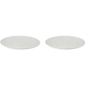 Palmer Bord coupe White Delight 32 cm Wit Porselein 2 stuks