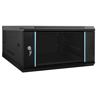 Netwerk kabinet met opslag Zwart 60 x 60 x 35 cm Staal