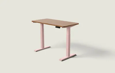 Desktronic HomeOne bureau Zachtroze / Walnoot / 120x60 cm