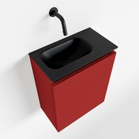 Toiletmeubel Mondiaz Ture | 40 cm | Meubelkleur Fire | Eden wastafel Urban Links | Zonder kraangat