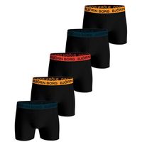 Bjorn Borg boxershorts  5-pack zwart cotton stretch - thumbnail