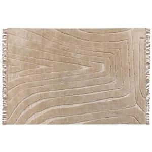 Beliani - SAZOO - Vloerkleed - Beige - 160 x 230 cm - Polyester