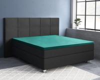 Primaviera Deluxe Topper Satijn Hoeslaken Donker Groen 140 x 200