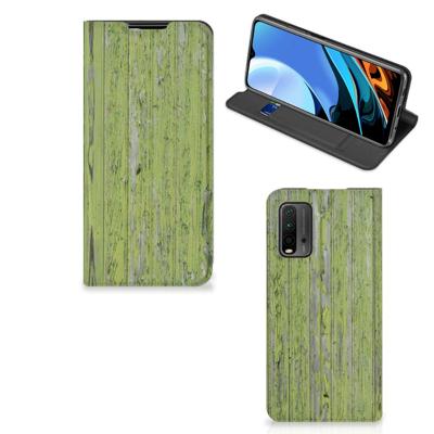 Xiaomi Poco M3 | Redmi 9T Book | Wallet Case | Green Wood