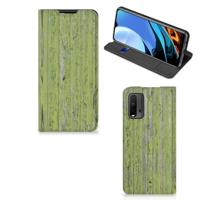 Xiaomi Poco M3 | Redmi 9T Book | Wallet Case | Green Wood