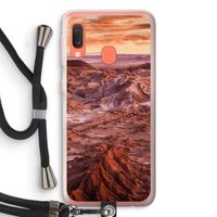 Mars: Samsung Galaxy A20e Transparant Hoesje met koord