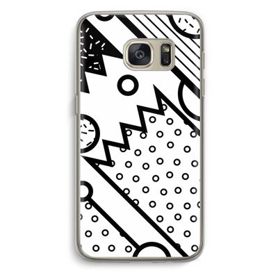 Pop Art #4: Samsung Galaxy S7 Transparant Hoesje