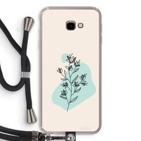 Violets are blue: Samsung Galaxy J4 Plus Transparant Hoesje met koord