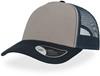 Atlantis AT527 Rapper Canvas Cap - Grey/Navy/Navy - One Size