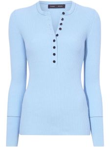 Proenza Schouler pull nervuré Agnes Henley - Bleu