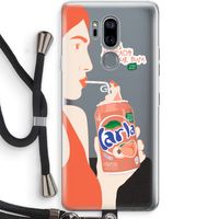 Peach please!: LG G7 Thinq Transparant Hoesje met koord