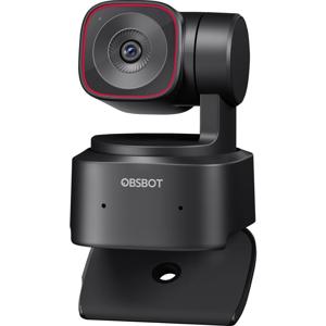 Obsbot Tiny 2 Lite PTZ 4K-webcam 3840 x 2160 Pixel Snelle autotracking via AI, Gebarenbesturing