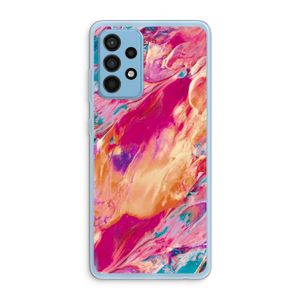 Pastel Echoes: Samsung Galaxy A52 Transparant Hoesje